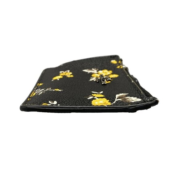 Auth COACH - 59747 Black Yellow Multi Leather PVC Coin Case - Picture 4 of 11